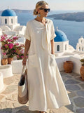 Aurora Valencia Set | Elegant Dress with Pockets