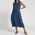 Sara | Patterned Midi Dress
